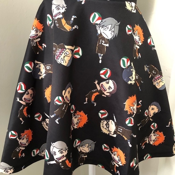 NWT Hot Topic Haikyu Suspender Skirt Size Small - Picture 2 of 6